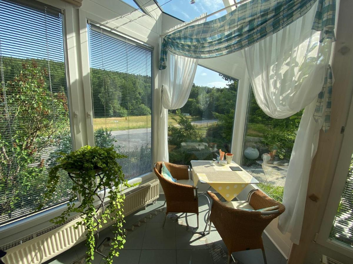 Pension-Ferienwohnung Liesbachtal Direkt Am Waldrand Bayerische Rhoen Schonau an der Brend Bagian luar foto